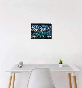 PETIT TABLEAU DÉCORATION DE BUREAU D'ENTREPRISE MARSEILLE VUE DU MUCEM