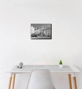 PETIT TABLEAU DÉCORATION DE BUREAU D'ENTREPRISE SQUARE DES JACOBINS À LYON NOIR ET BLANC