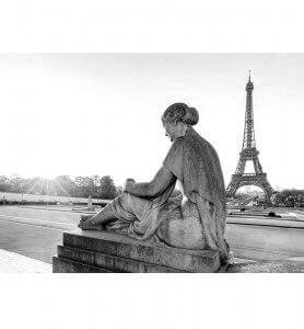 TABLEAU DÉCORATION DE BUREAU D'ENTREPRISE PARIS INTIME NOIR ET BLANC