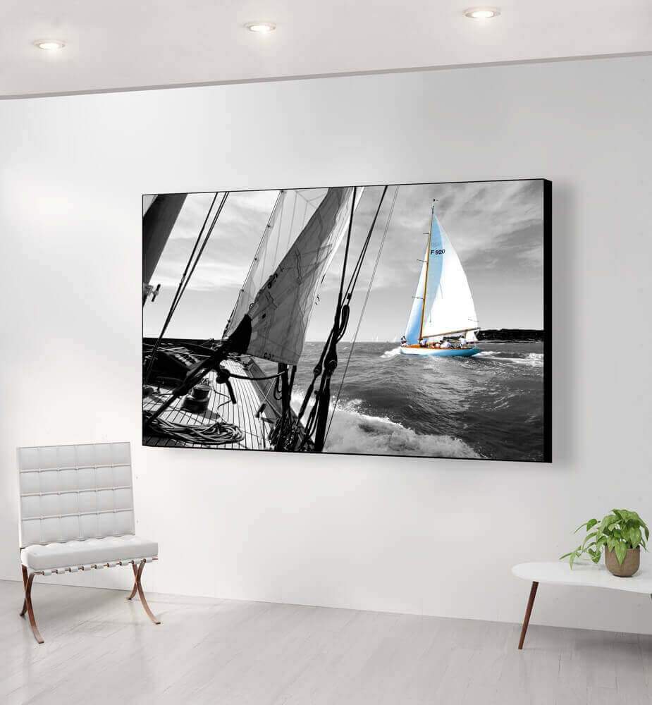 Tableau moderne XL Voiliers : Régate en haute-mer, L 120 cm