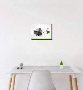 Petit Tableau Porte Bonheur monochrome