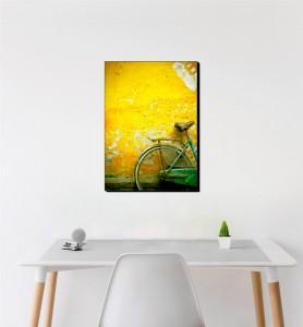 Moyen Tableau Bicyclette verte