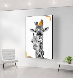 GRAND TABLEAU GIRAFES TENDANCE