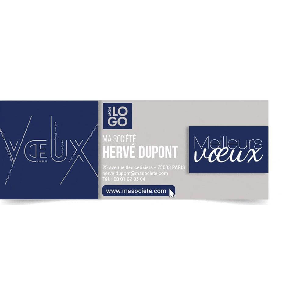 Signature mail universelle animée et personnalisée