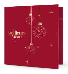 Carte de vœux Noël.