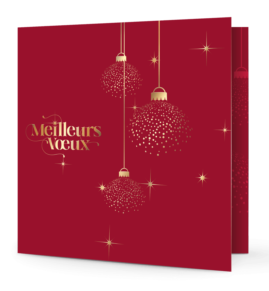 Carte de vœux Noël.