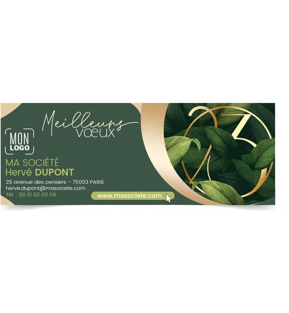 Signature mail la fraicheur des plantes.