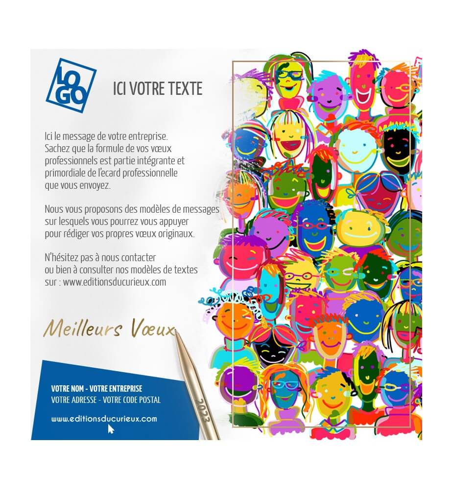 Ecard fixe dessin visage.
