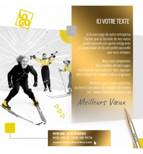 Ecard fixe sport d'hiver.