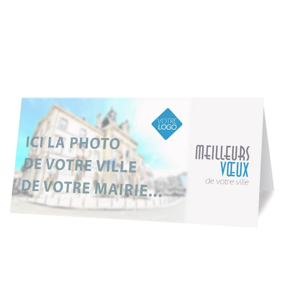 Carte de vœux 2023 Votre mairie pour vos vœux, Cartes de vœux vintage