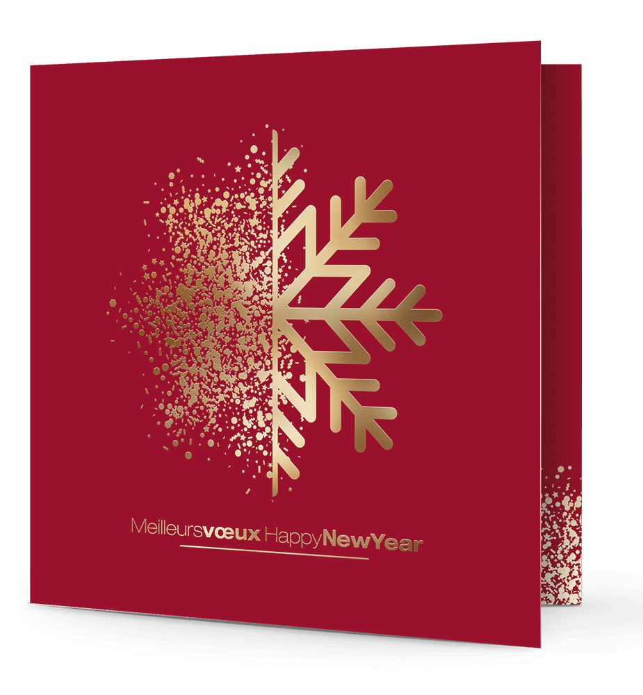 Carte de vœux magie de Noël.