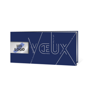 Carte de vœux valorisez votre logo.
