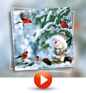 Carte virtuelle animée Noël.