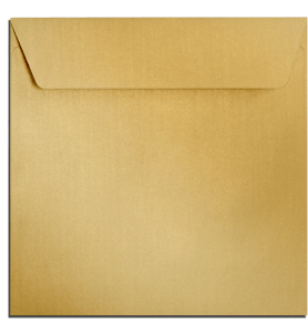 Enveloppes dorées carrées