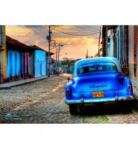 Grand Tableau Vieille voiture à Cuba