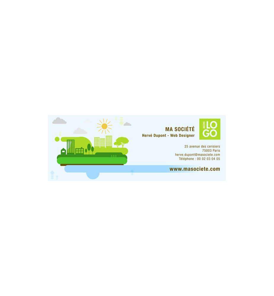 Signature mail animée écologie