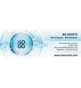 Signature mail animée techno