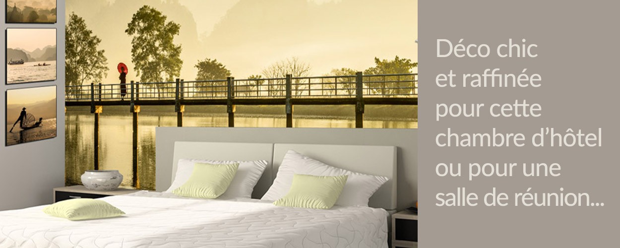 VITROPHANIE OU CADRES POUR CHAMBRE D'HÔTEL