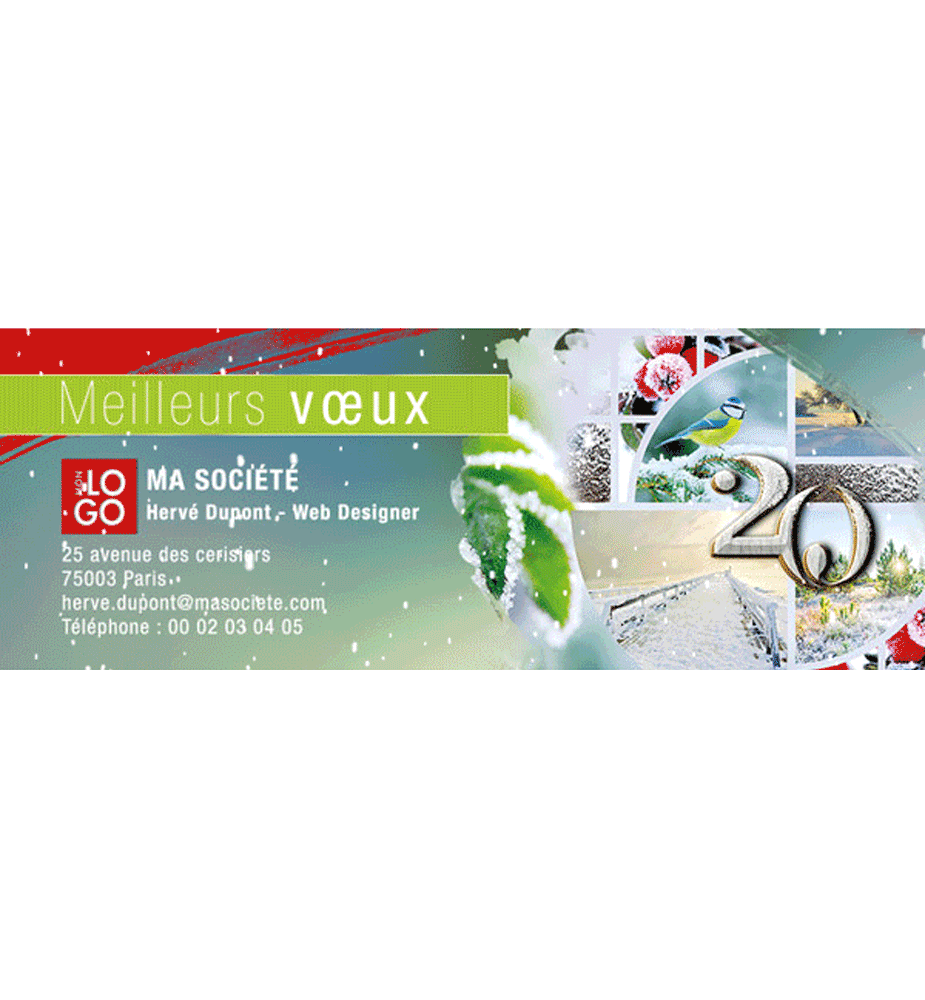 Signature mail animée Doux hiver Signature mail animée Doux hiver