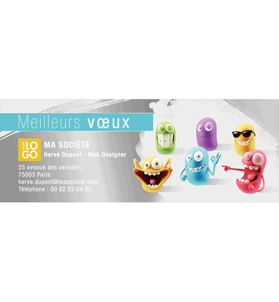 Signature mail animée joyeuse équipe Signature mail animée joyeuse équipe