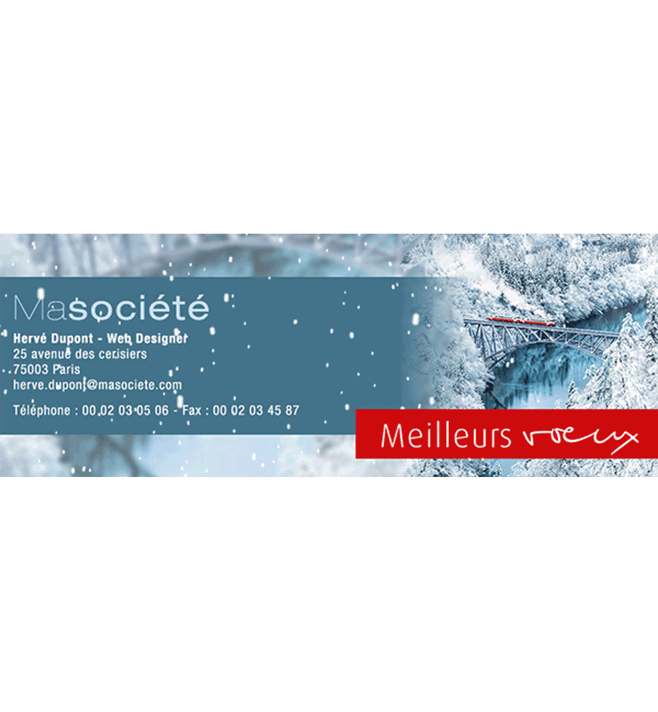 Signature mail animée Féerie d'un paysage Signature mail animée Féerie d'un paysage