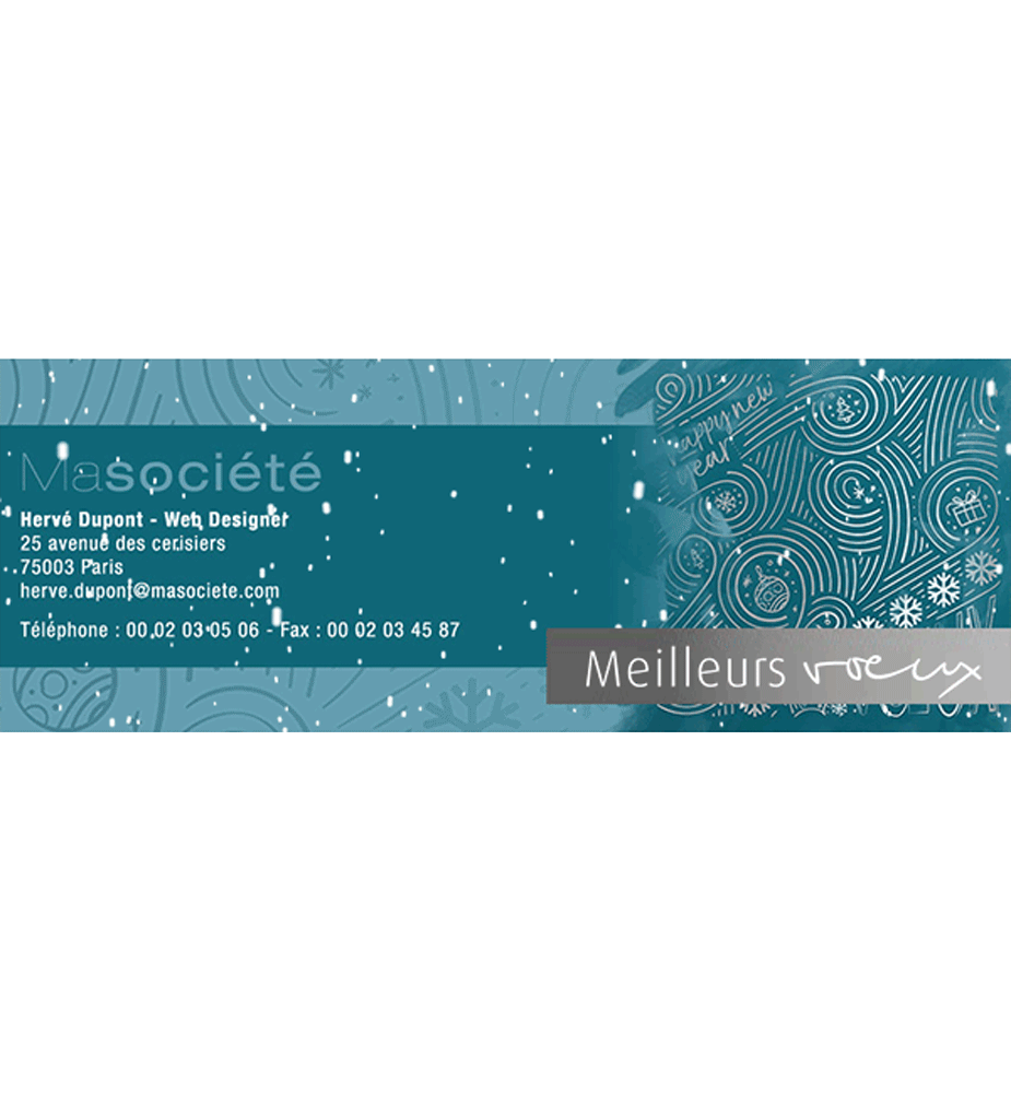 Signature mail animée Vive le vent ! Signature mail animée Vive le vent !