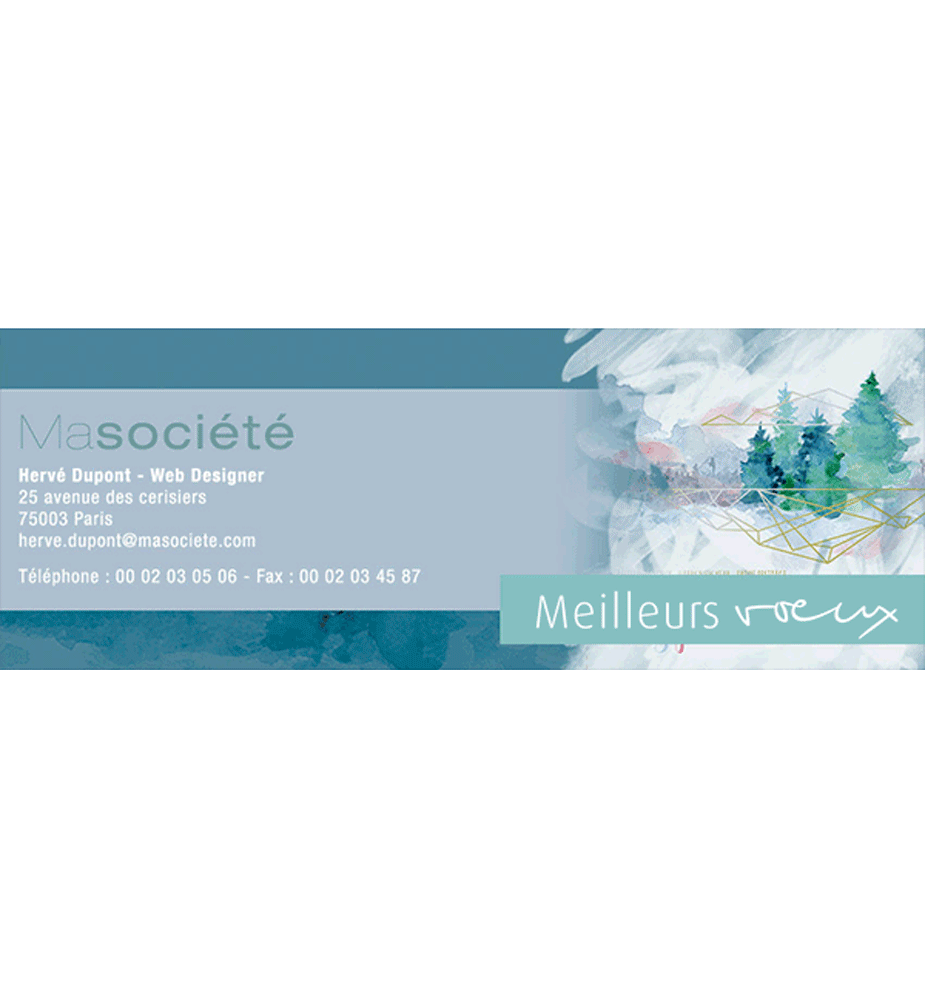 Signature mail animée Aquarelle Signature mail animée Aquarelle