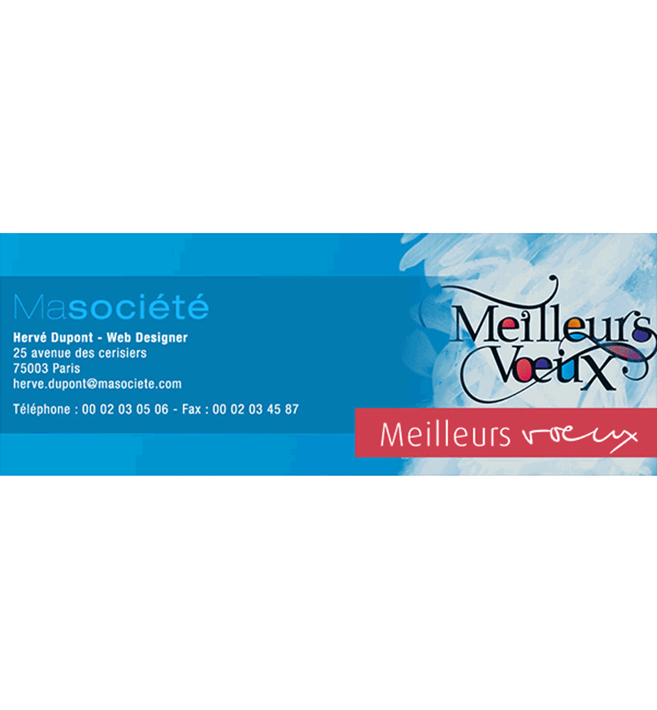 Signature mail animée Meilleurs voeux Signature mail animée Meilleurs voeux