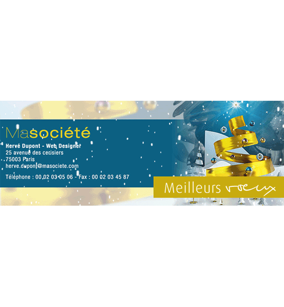 Signature mail animée Tourbillon de fêtes Signature mail animée Tourbillon de fêtes