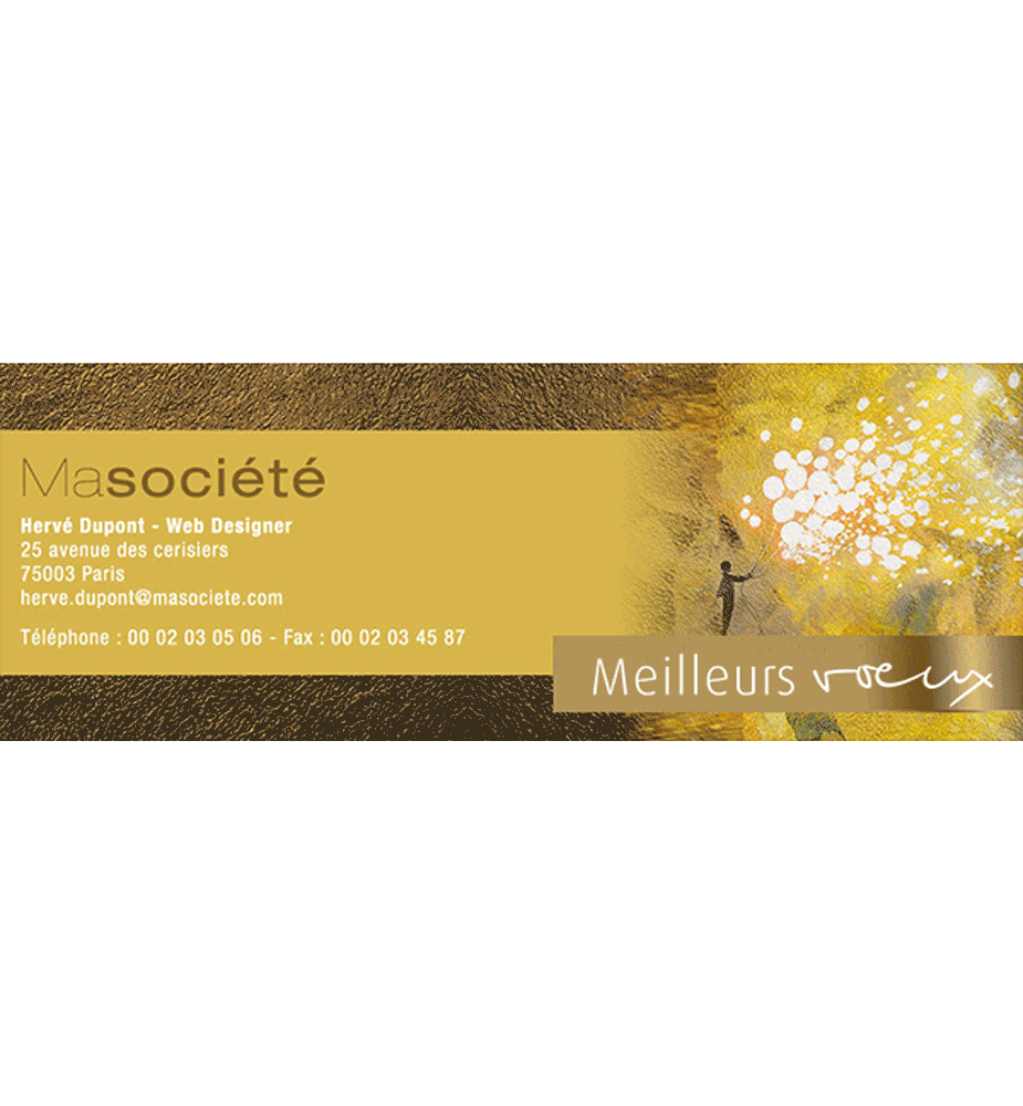 Signature mail animée Poussière d'étoile Signature mail animée Poussière d'étoile