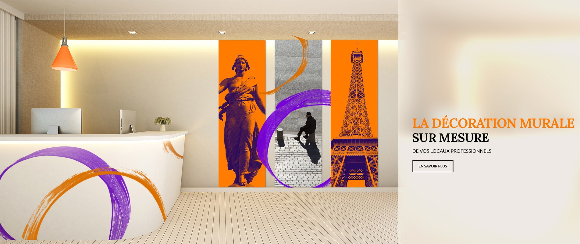 Décoration du hall d'entrée et d'accuiel de vos bureaux